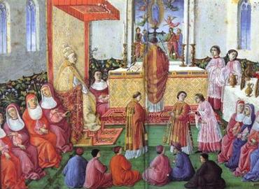 Mass coram Summo Pontifice in the time of Pope Sixtus IV